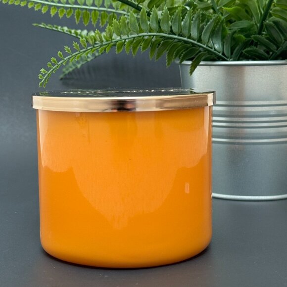 BBW Salted Butterscotch White Barn Bath & Body Works 3 Wick Candle - Picture 2 of 10